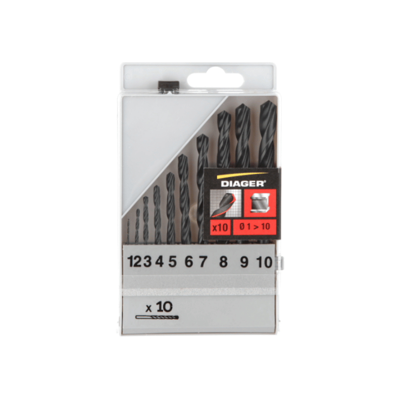 10 FORET HSS LAMINES 752C D-1/10